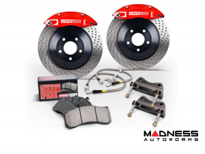 Honda Civic Brake Kit - Front - Stoptech - Red Caliper - 300x28mm - Drilled Rotors - 2006
